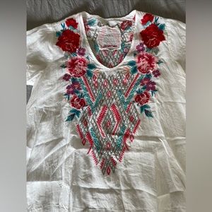 Johnny Was Embroidered Women’s Top-Size Small